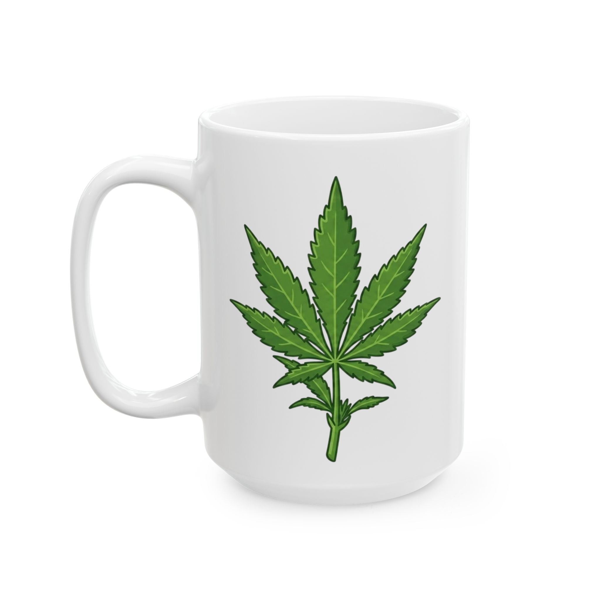 Pink Ceramic Mug — "I Can't Go Without My Drugs Cuz I Am Not Alright" Stoner Edition Pink