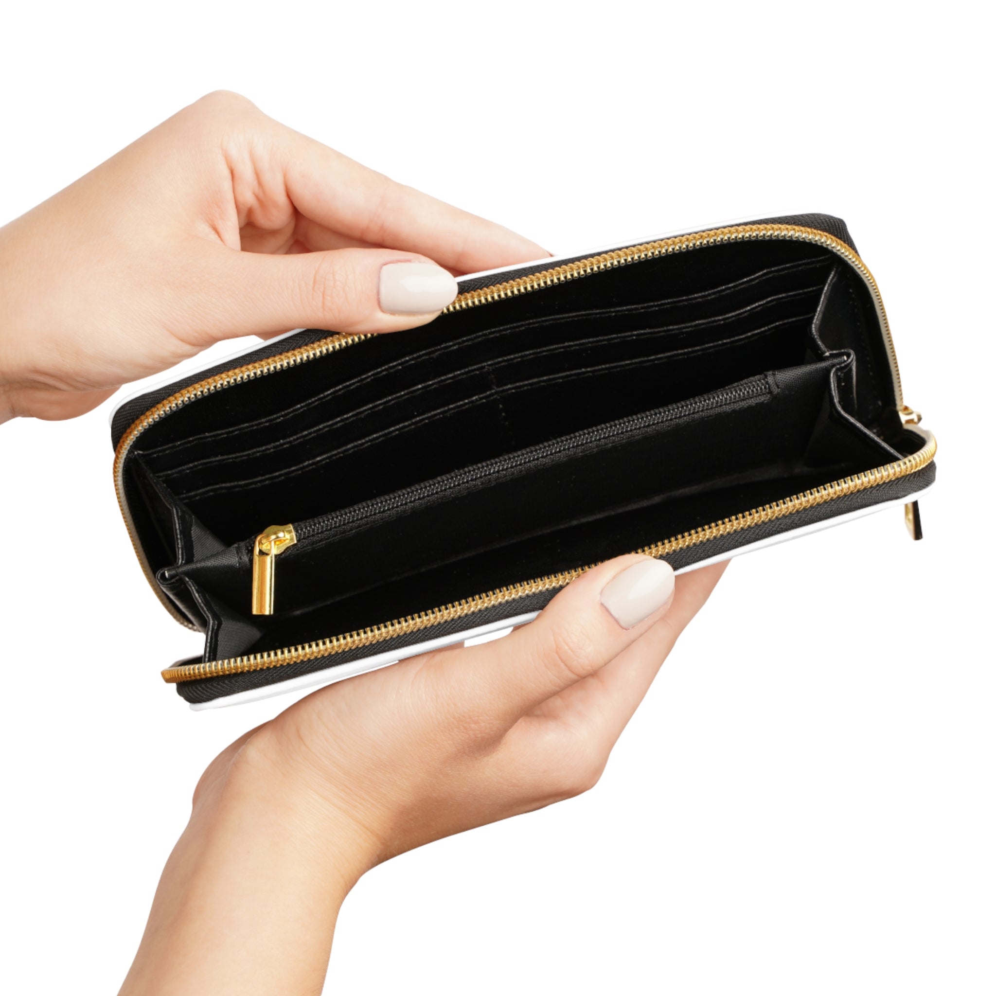 Zipper Wallet — 'Spend That Shit' Pink Drip Graphic Zip-Around Wallet